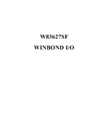Datasheet  W83627SF