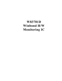 Datasheet  W83781D