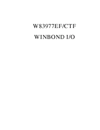 Datasheet  W83977CTF