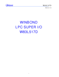 Datasheet  W83L517D