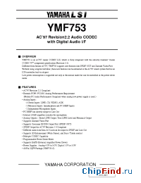 Datasheet  YMF753
